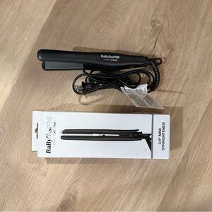BaBylissPRO Mini Hair Straightener - Black Travel 3/4” NEW